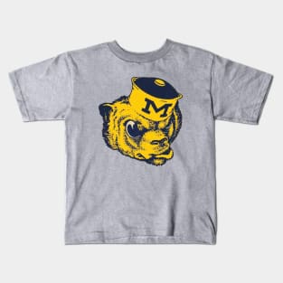 Old And Classic Wolf From Michigan Kids T-Shirt